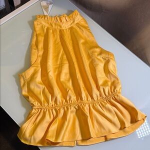 Yellow Ruffled Women's shirt